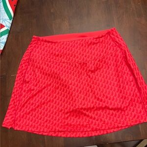 Nike Red Patterned golf Skirt